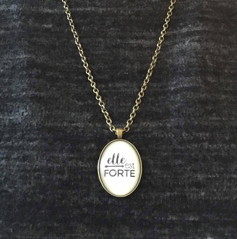 elle est forte Pendant - Premium Pendant from Fashion Flare Boutique - Just $9.99! Shop now at Concordia Style Boutique
