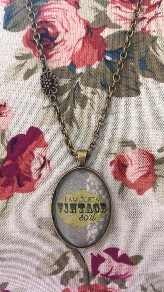I am Just a Vintage Soul pendant - Concordia Style Boutique