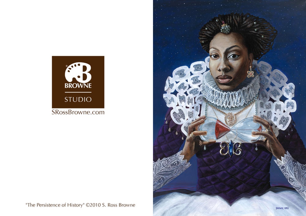 'PERSISTENCE OF HISTORY' S. Ross Browne Greeting Card: 5x7 Frame Ready