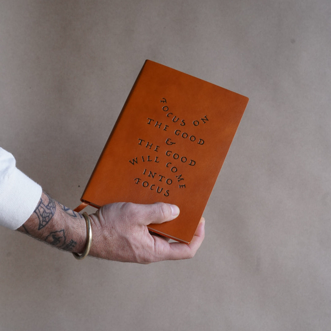 'Focus On The Good' Faux Leather Journal - Concordia Style Boutique