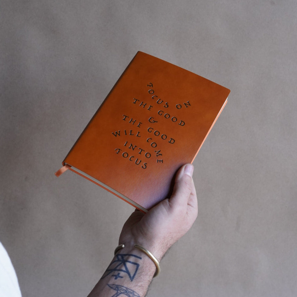 'Focus On The Good' Faux Leather Journal - Concordia Style Boutique