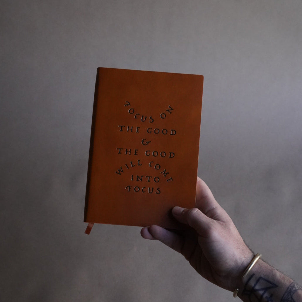 'Focus On The Good' Faux Leather Journal - Concordia Style Boutique