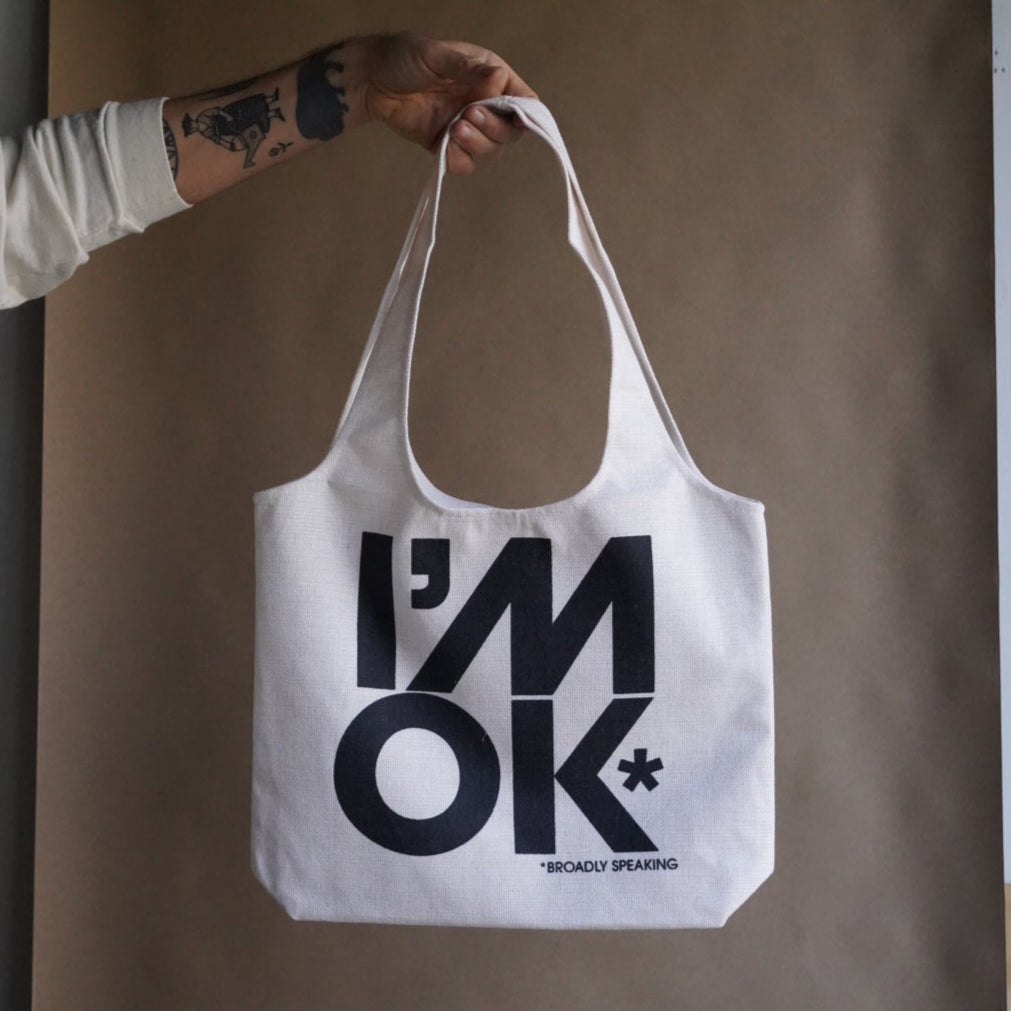 'I’m OK!' Linen Tote Bag - Concordia Style Boutique
