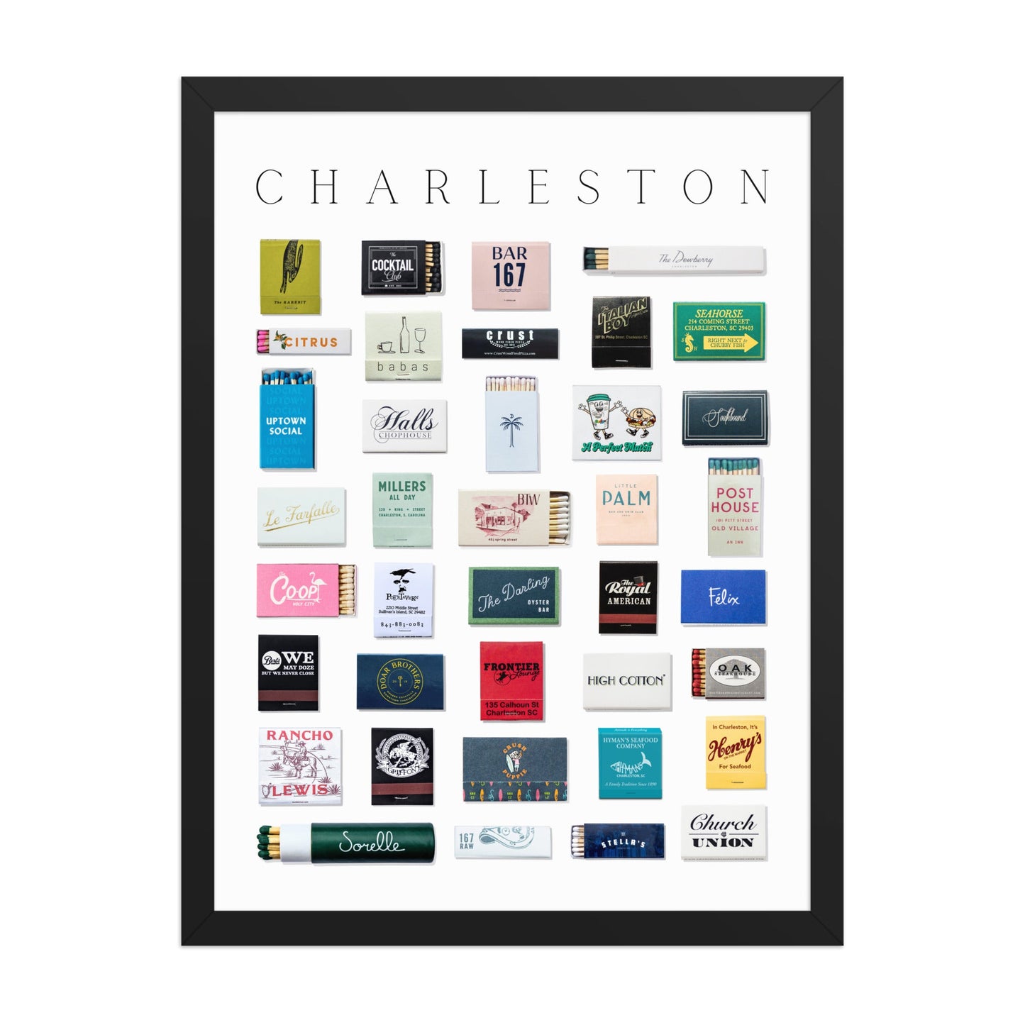 Charleston Matchbox Print