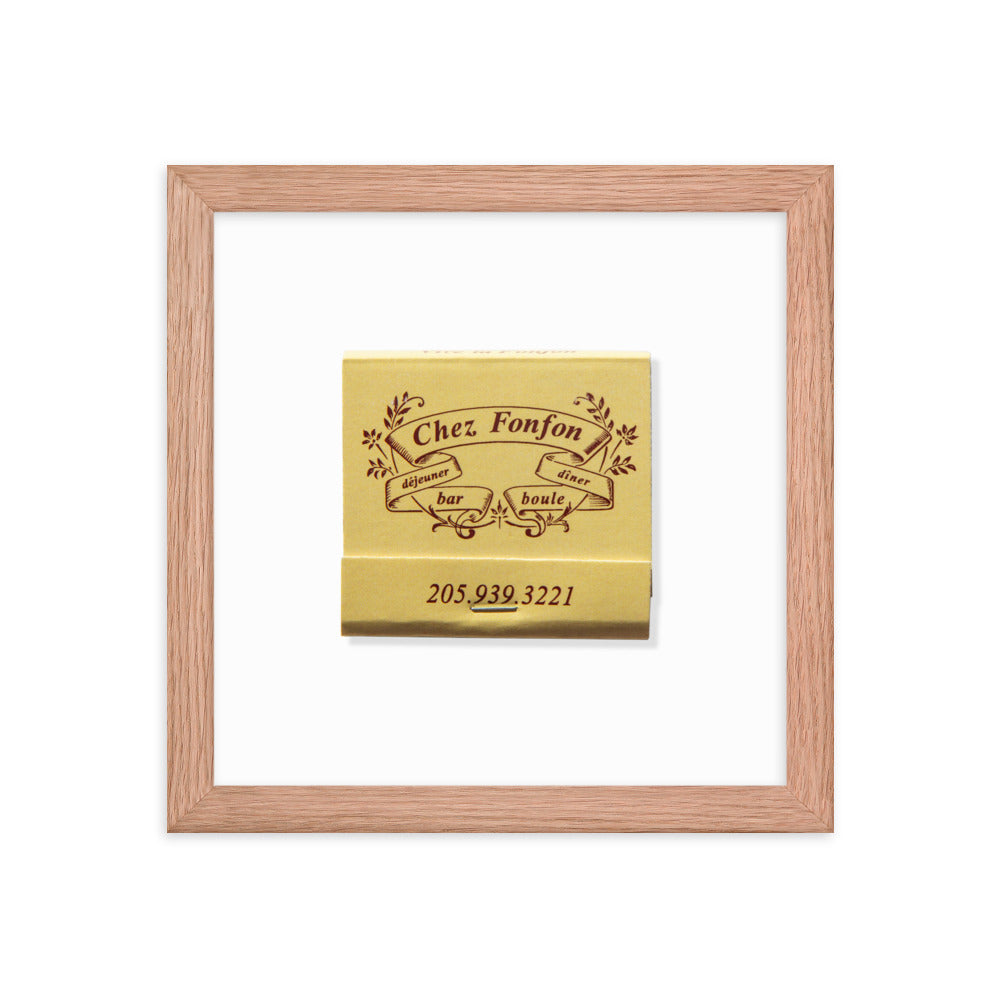 Framed photo paper poster