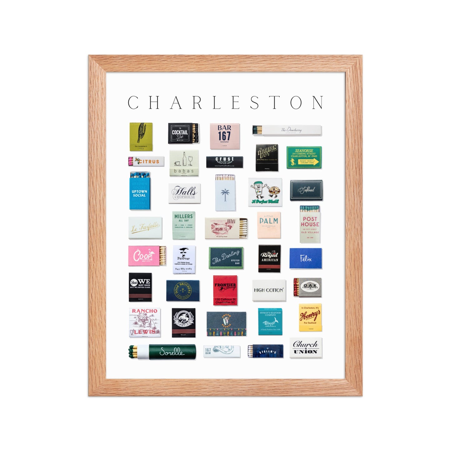 Charleston Matchbox Print