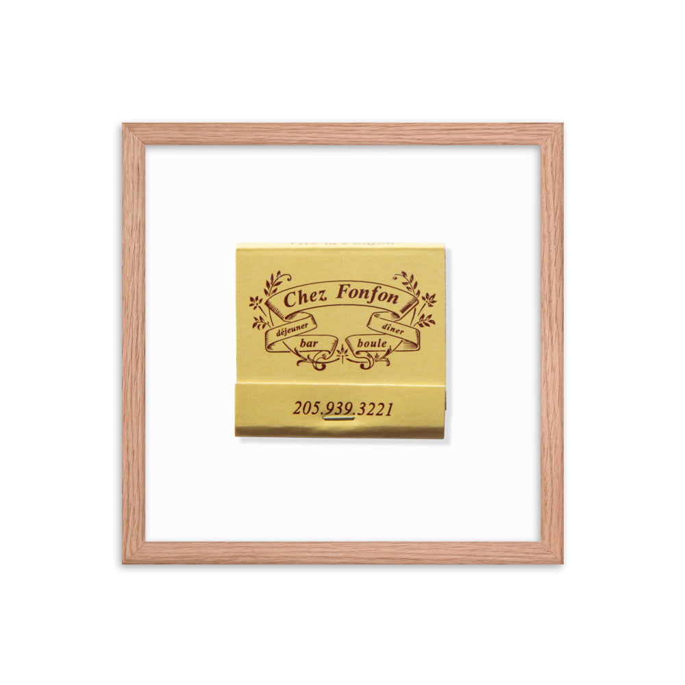 Framed photo paper poster