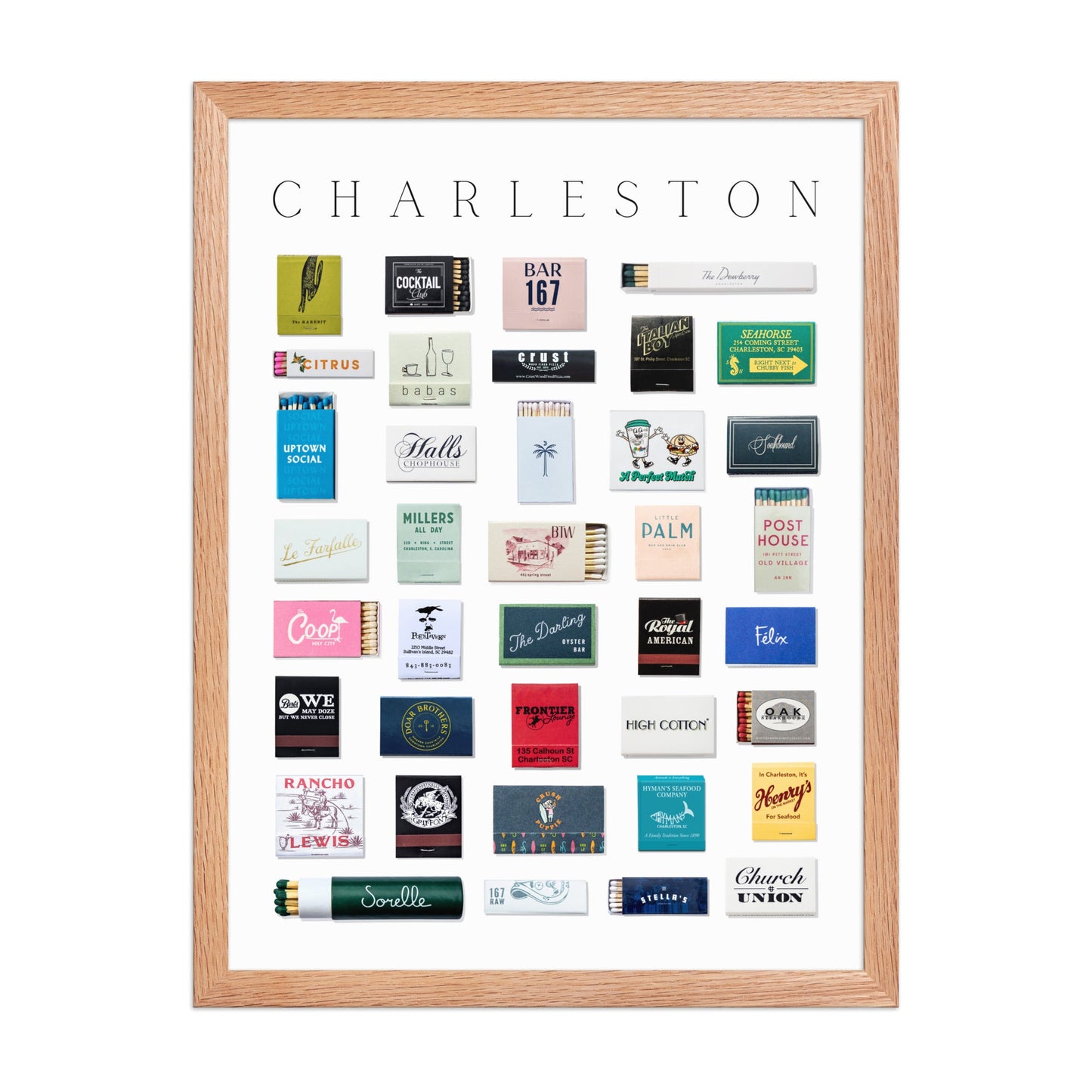 Charleston Matchbox Print