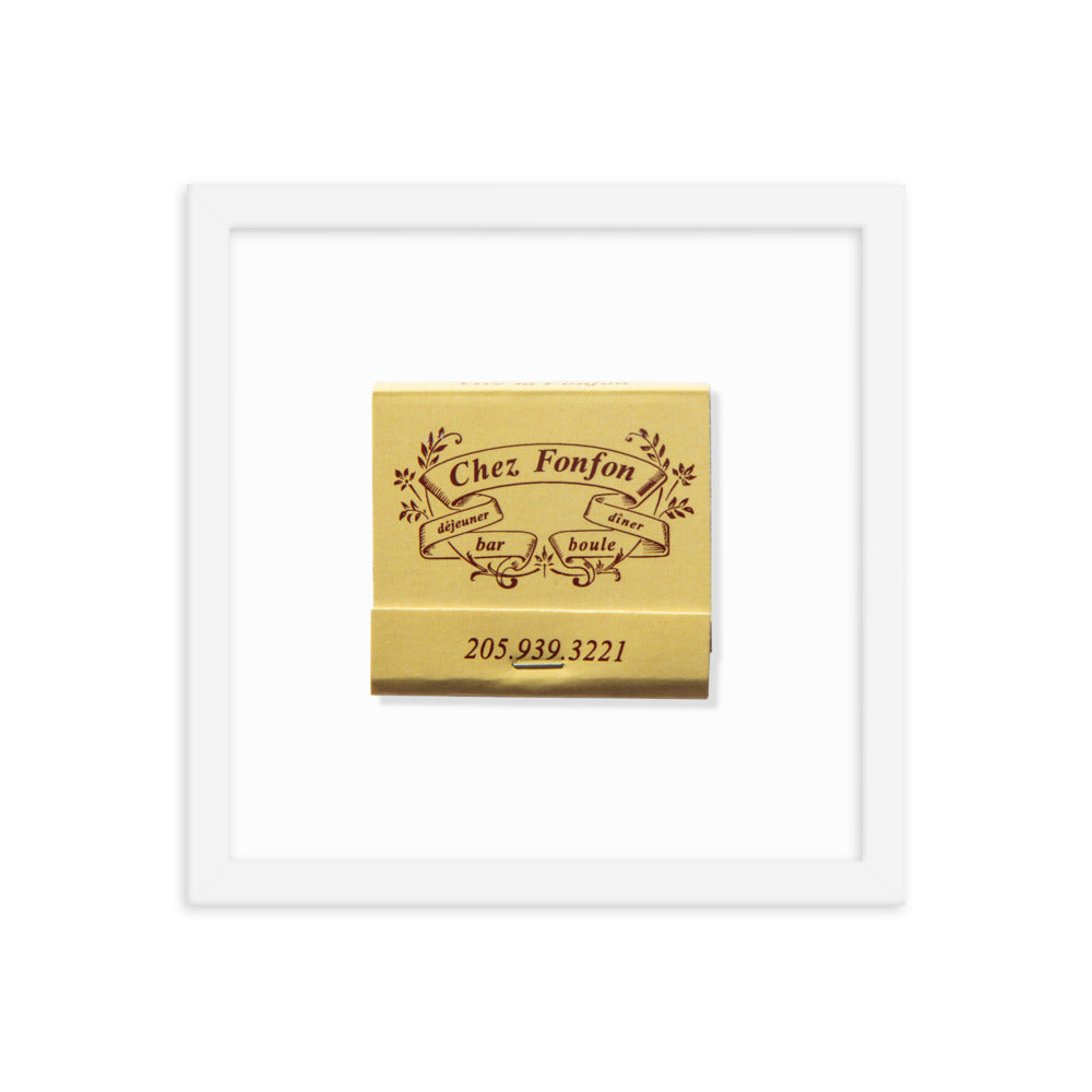 Framed photo paper poster