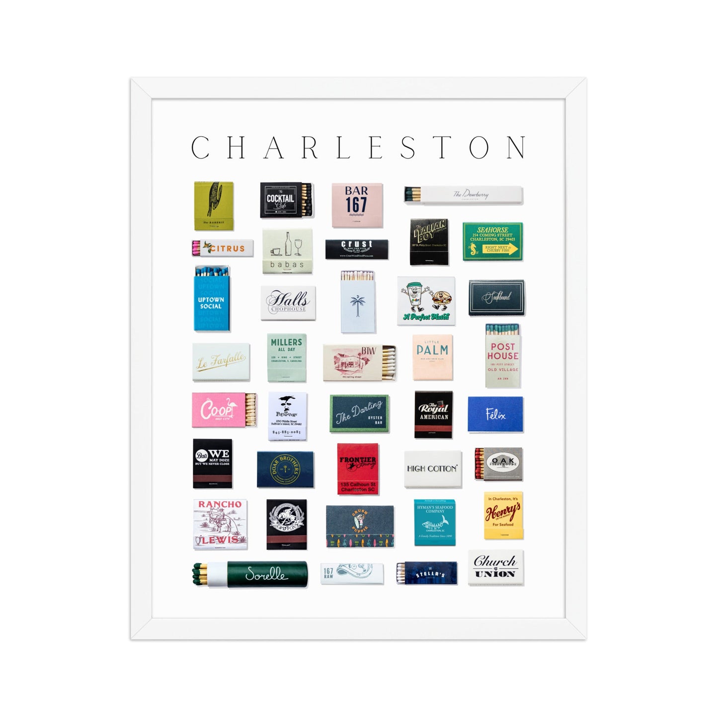 Charleston Matchbox Print