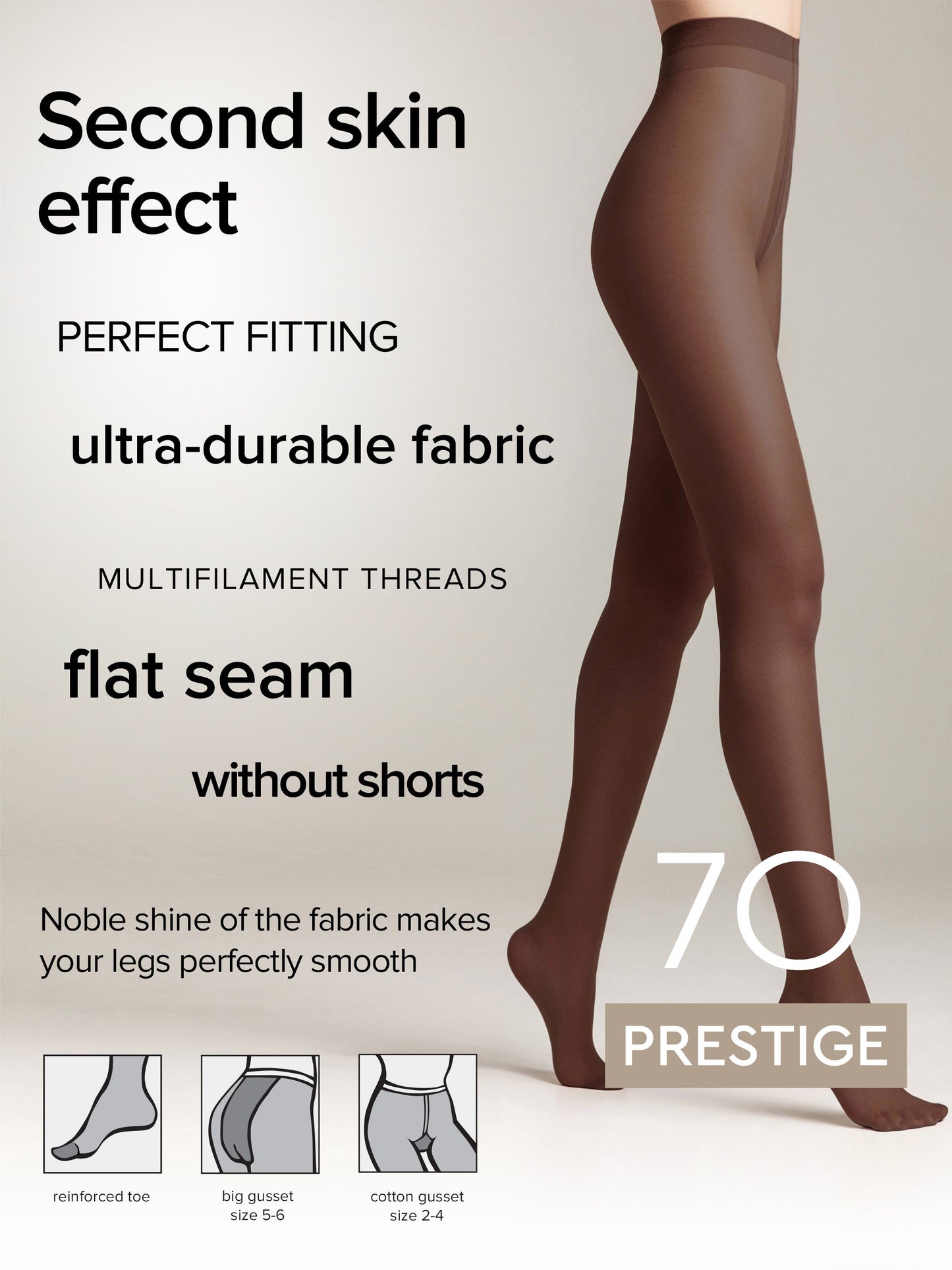 Tights Conte Prestige 70 Den - Soft Silk - Concordia Style Boutique