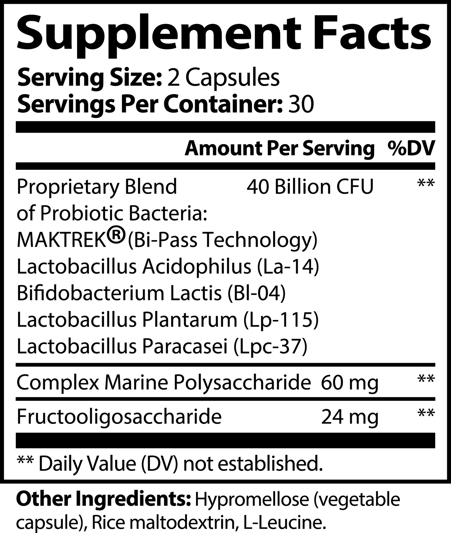 Probiotic 40 Billion with Prebiotics, 60 ct. - Concordia Style Boutique
