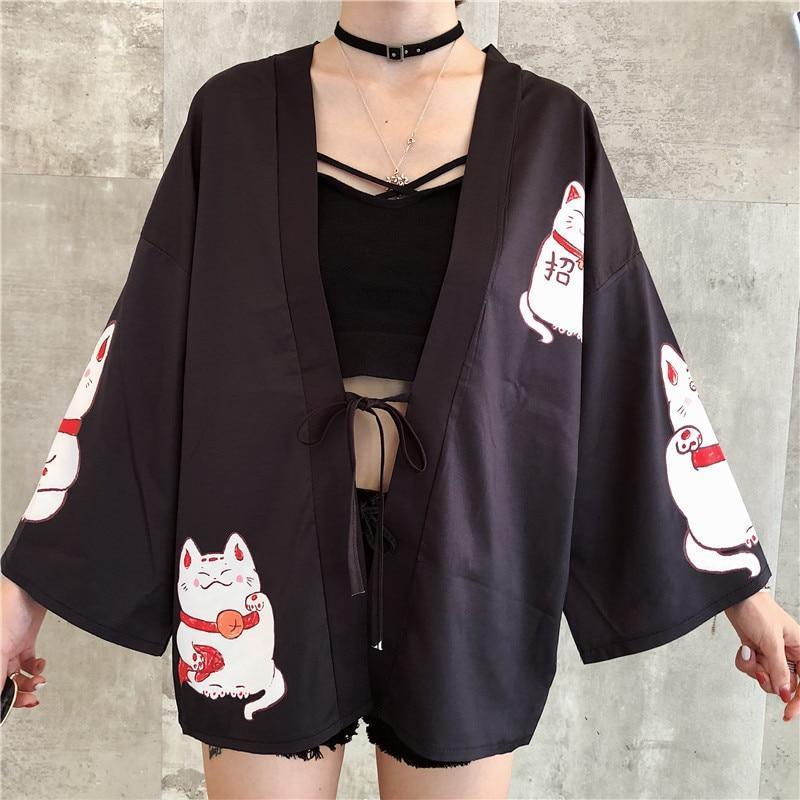 Maneki Neko Kimono