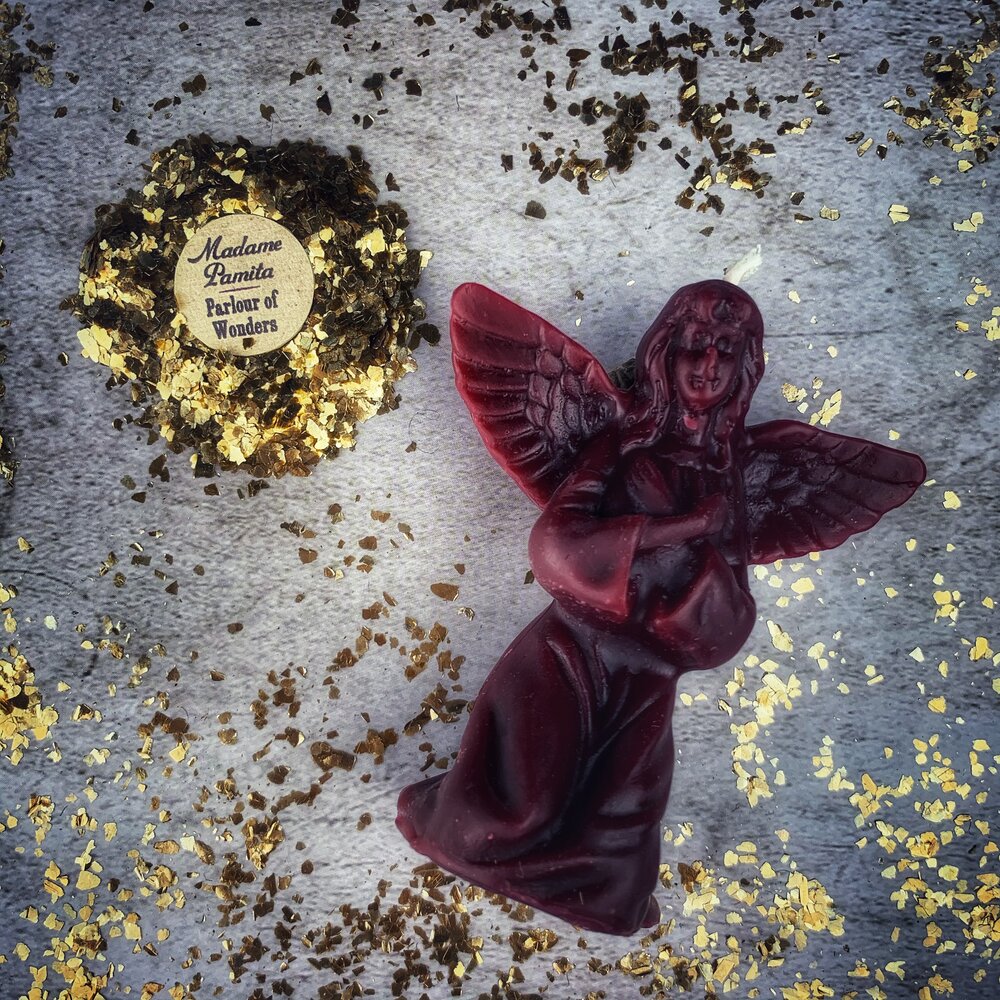 Beeswax Angel Spell Candle
