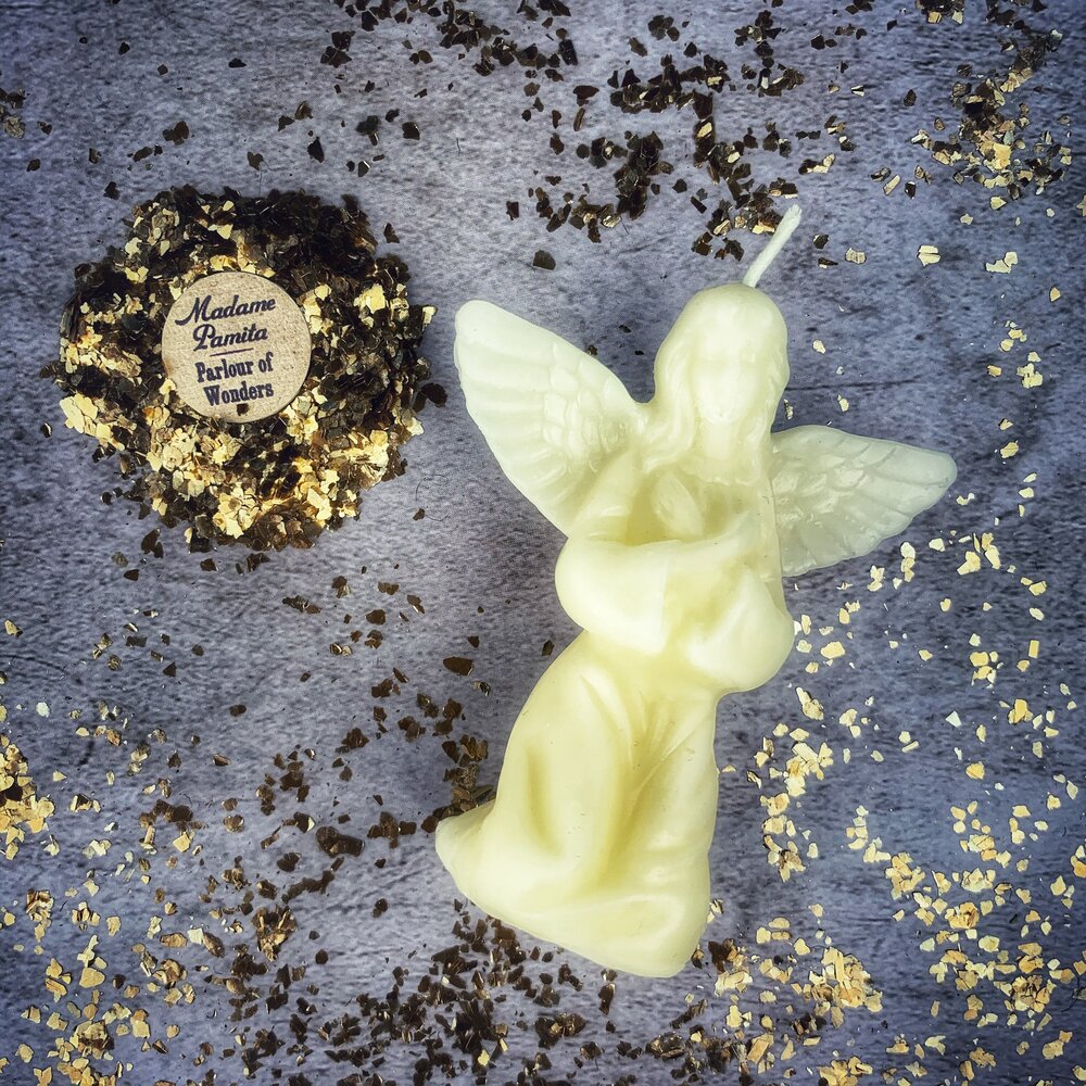 Beeswax Angel Spell Candle