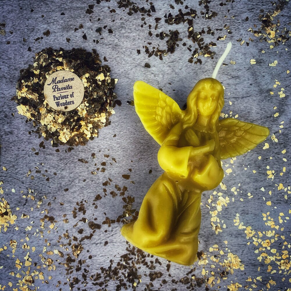 Beeswax Angel Spell Candle
