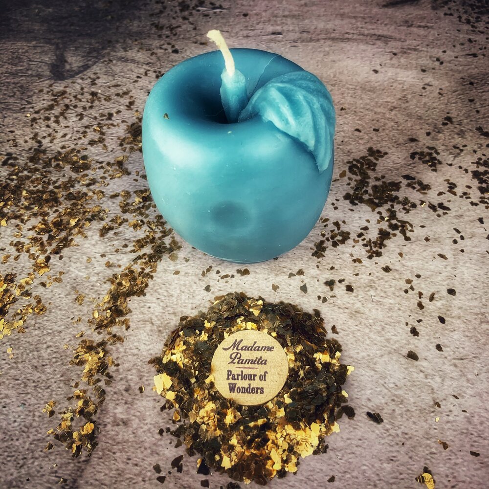 Beeswax Apple of Avalon Spell Candle