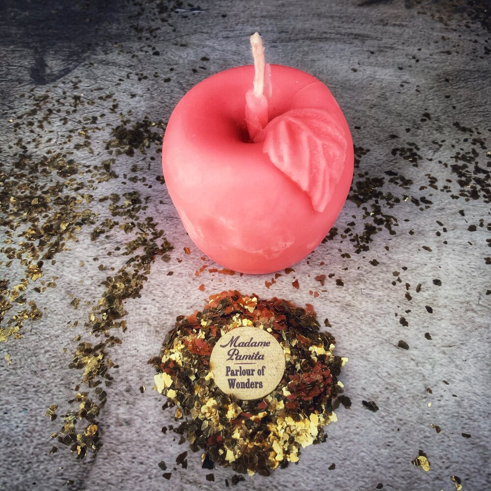 Beeswax Apple of Avalon Spell Candle