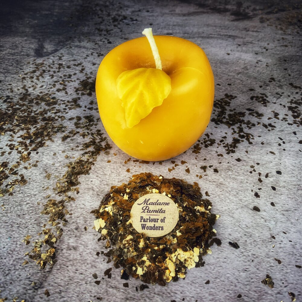 Beeswax Apple of Avalon Spell Candle