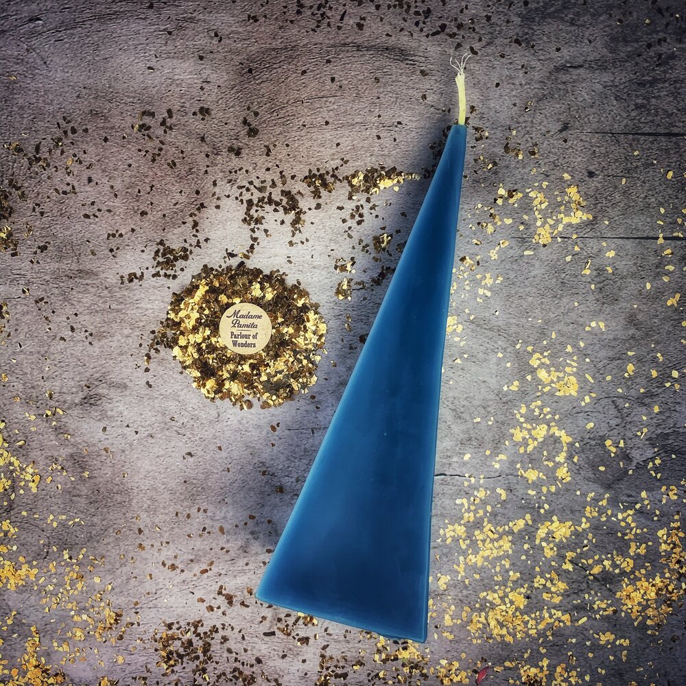 Beeswax Pyramid Spell Candle