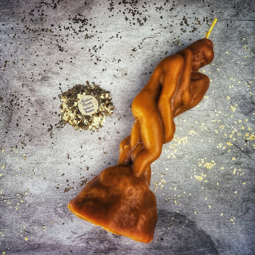 Beeswax Lovers' Passion Spell Candle