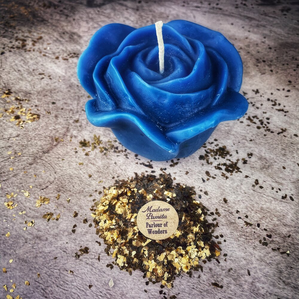Beeswax Rose Romance Spell Candle