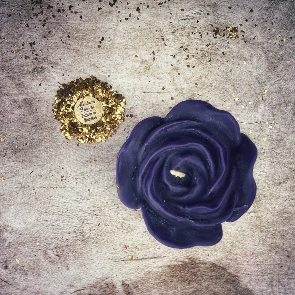 Beeswax Rose Romance Spell Candle
