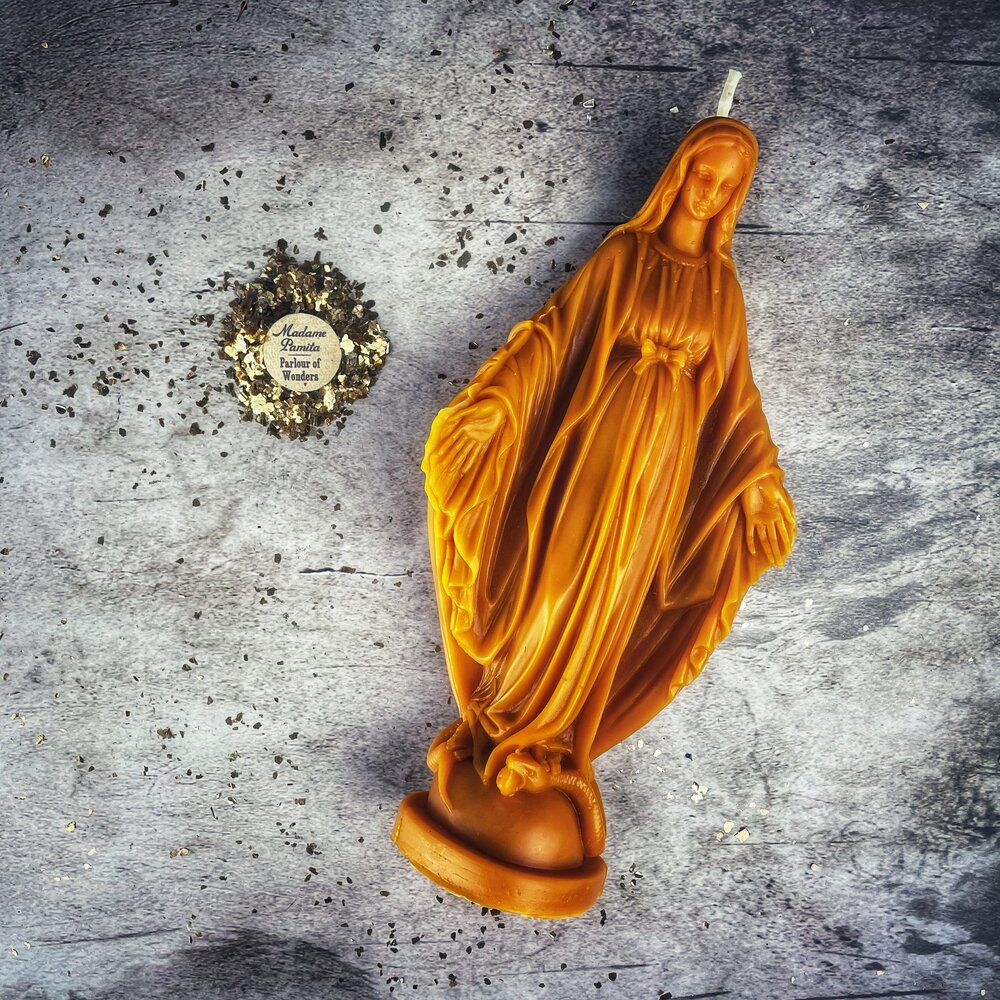 Beeswax Queen of Heaven Spell Candle