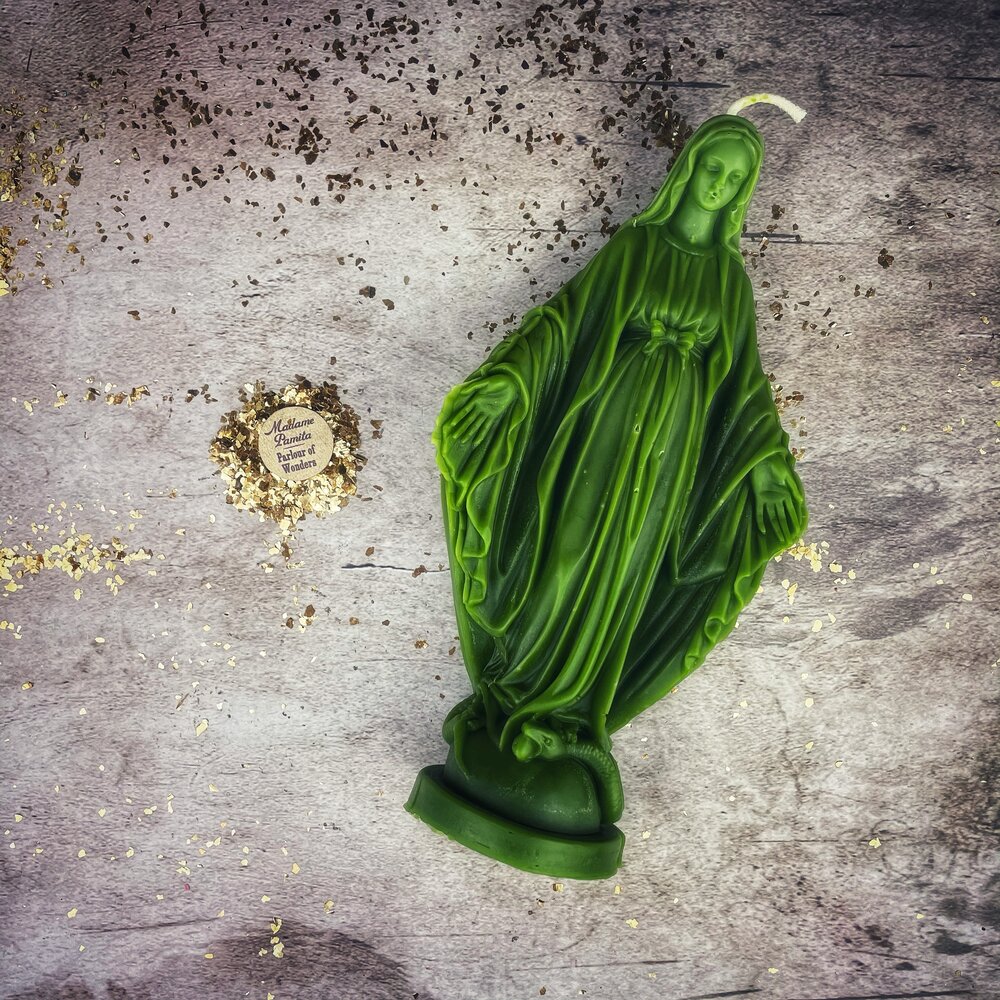 Beeswax Queen of Heaven Spell Candle