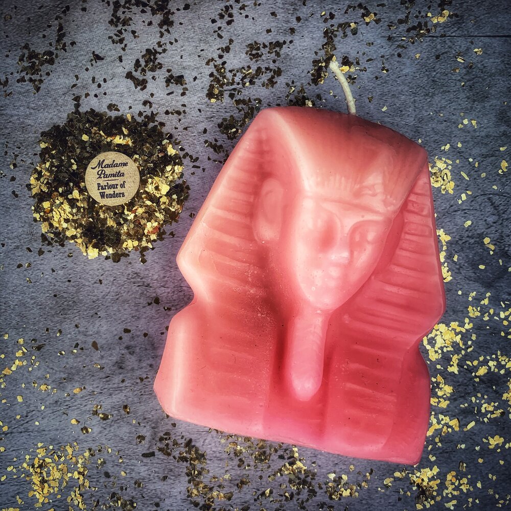 Beeswax Egyptian King Spell Candle