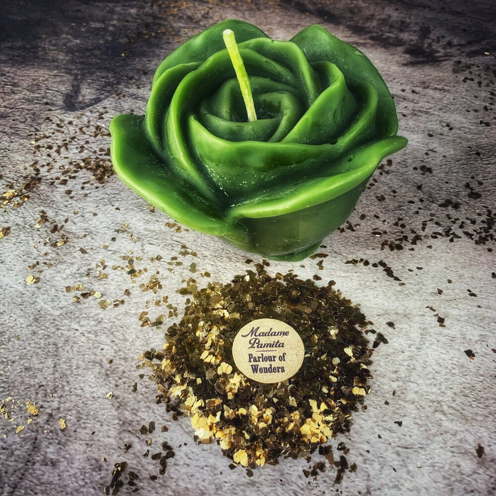 Beeswax Rose Romance Spell Candle