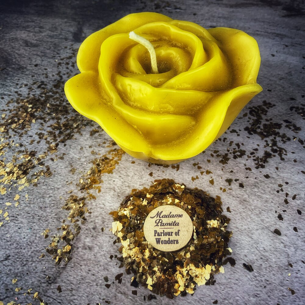 Beeswax Rose Romance Spell Candle