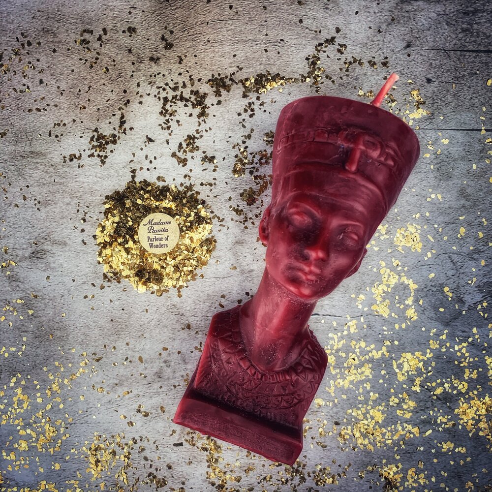 Beeswax Egyptian Queen Spell Candle
