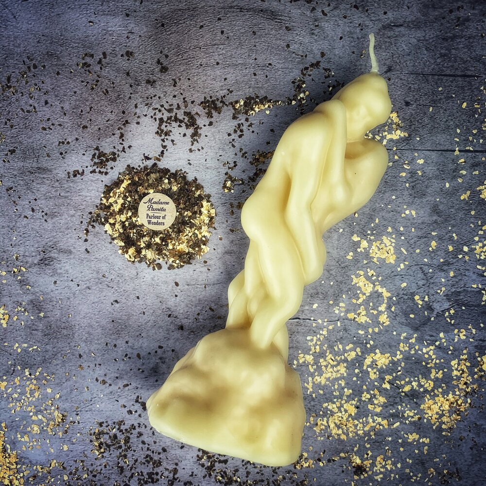 Beeswax Lovers' Passion Spell Candle