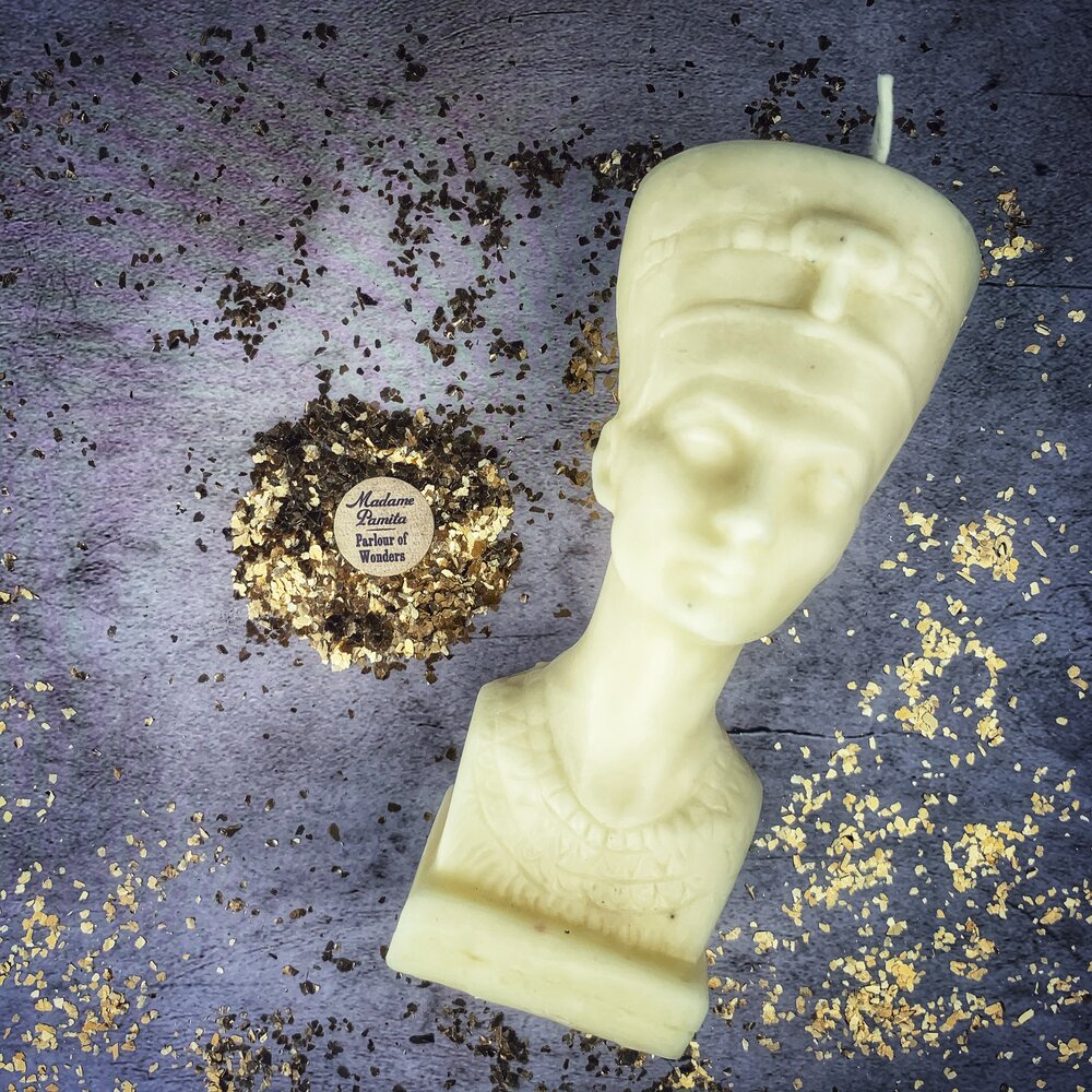 Beeswax Egyptian Queen Spell Candle