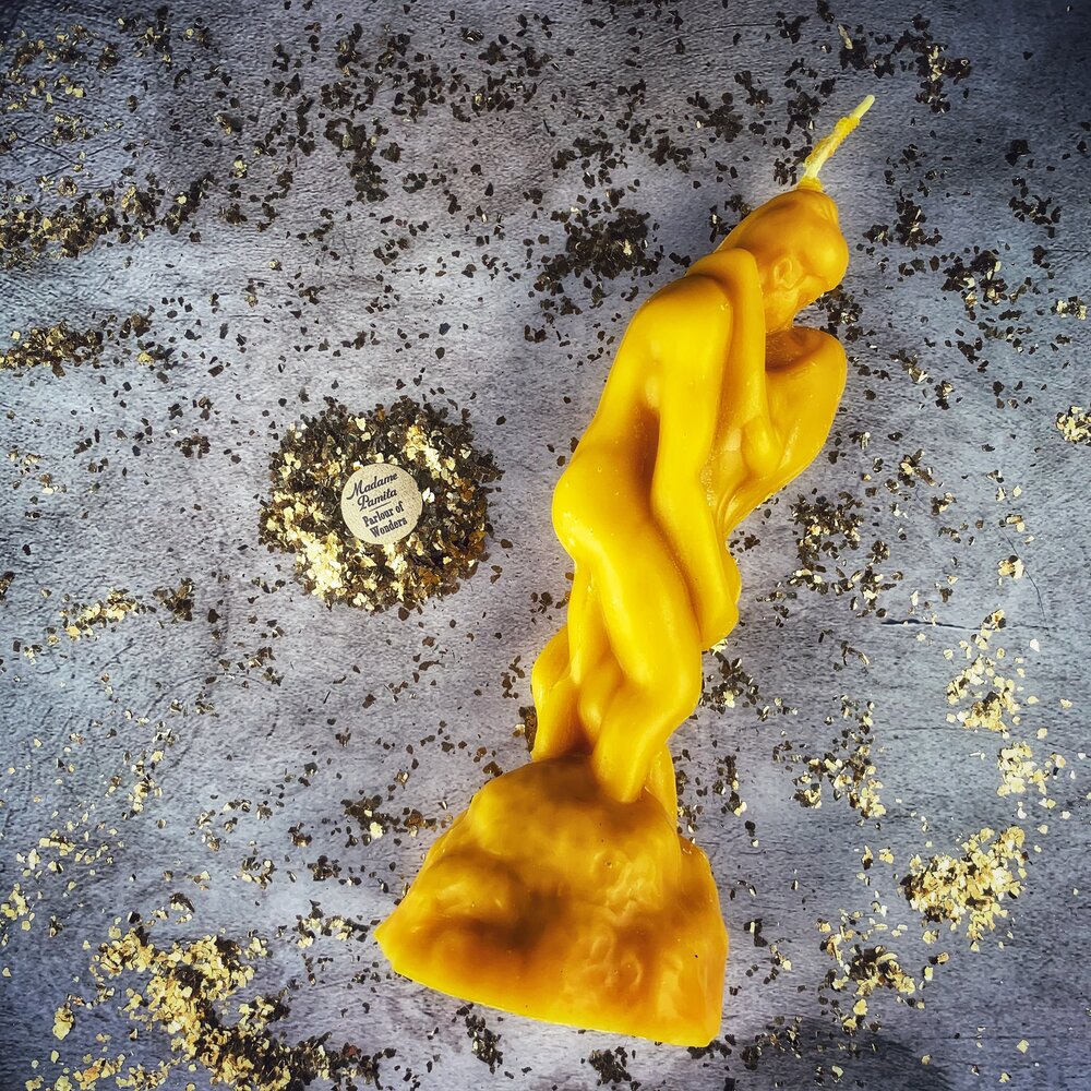 Beeswax Lovers' Passion Spell Candle
