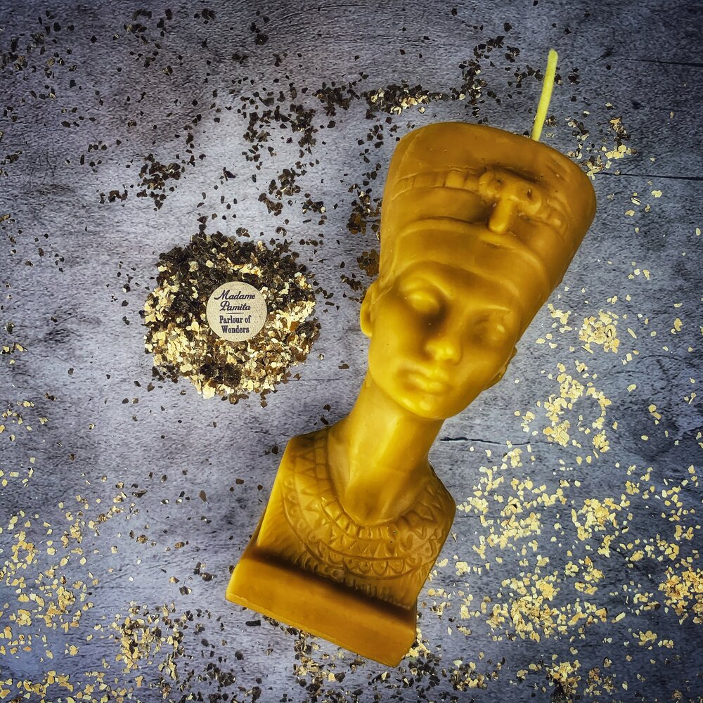 Beeswax Egyptian Queen Spell Candle