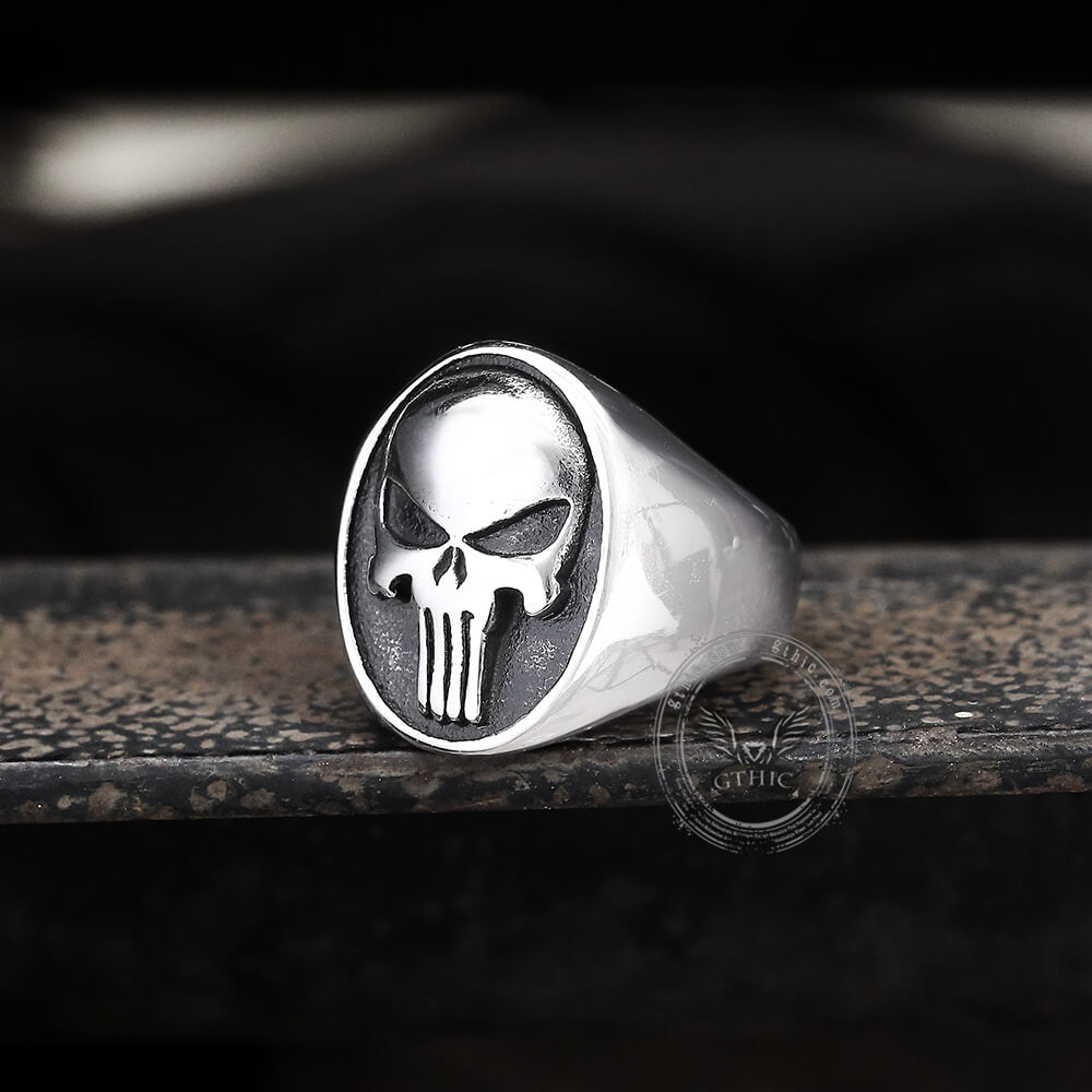 Punk Designed Skull Head Stainless Steel Ring