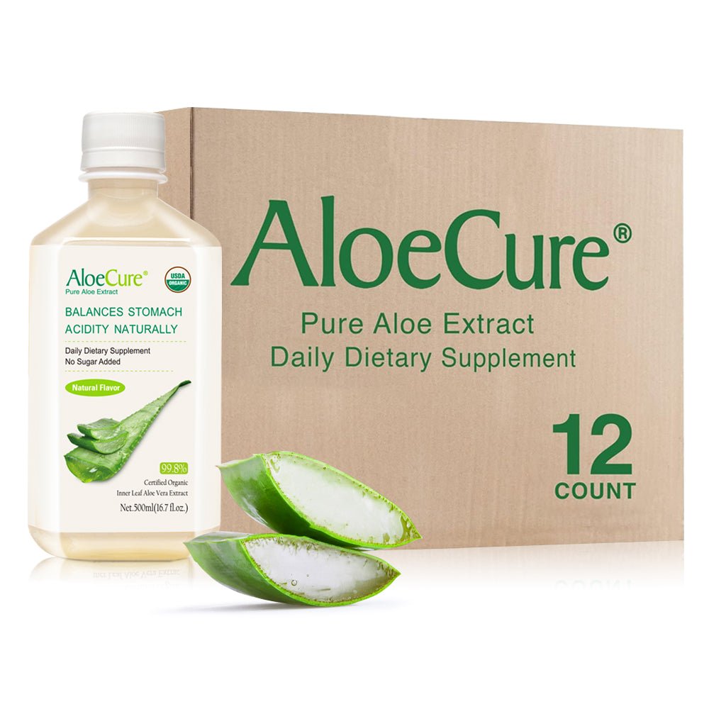 Pure Aloe Vera Juice Natural Flavor - USDA Certified Organic - Concordia Style Boutique