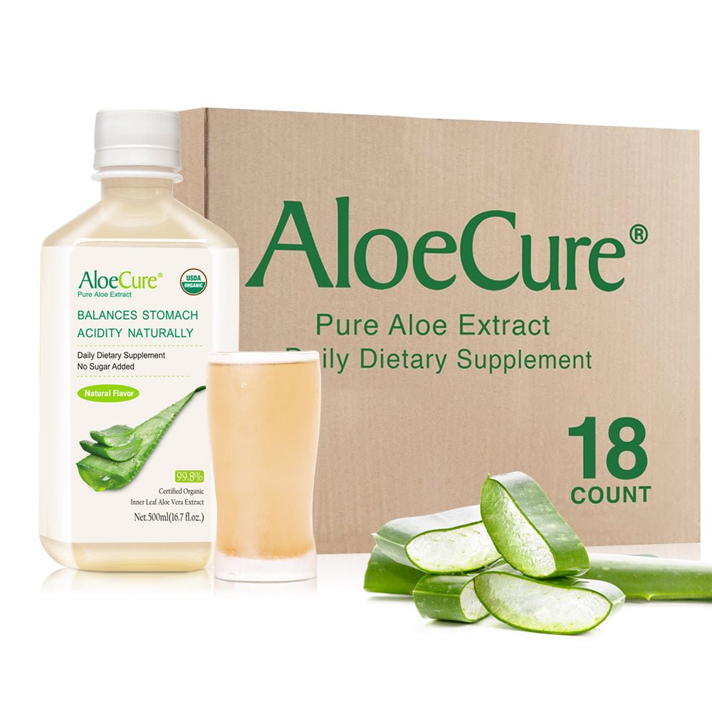 Pure Aloe Vera Juice Natural Flavor - USDA Certified Organic - Concordia Style Boutique