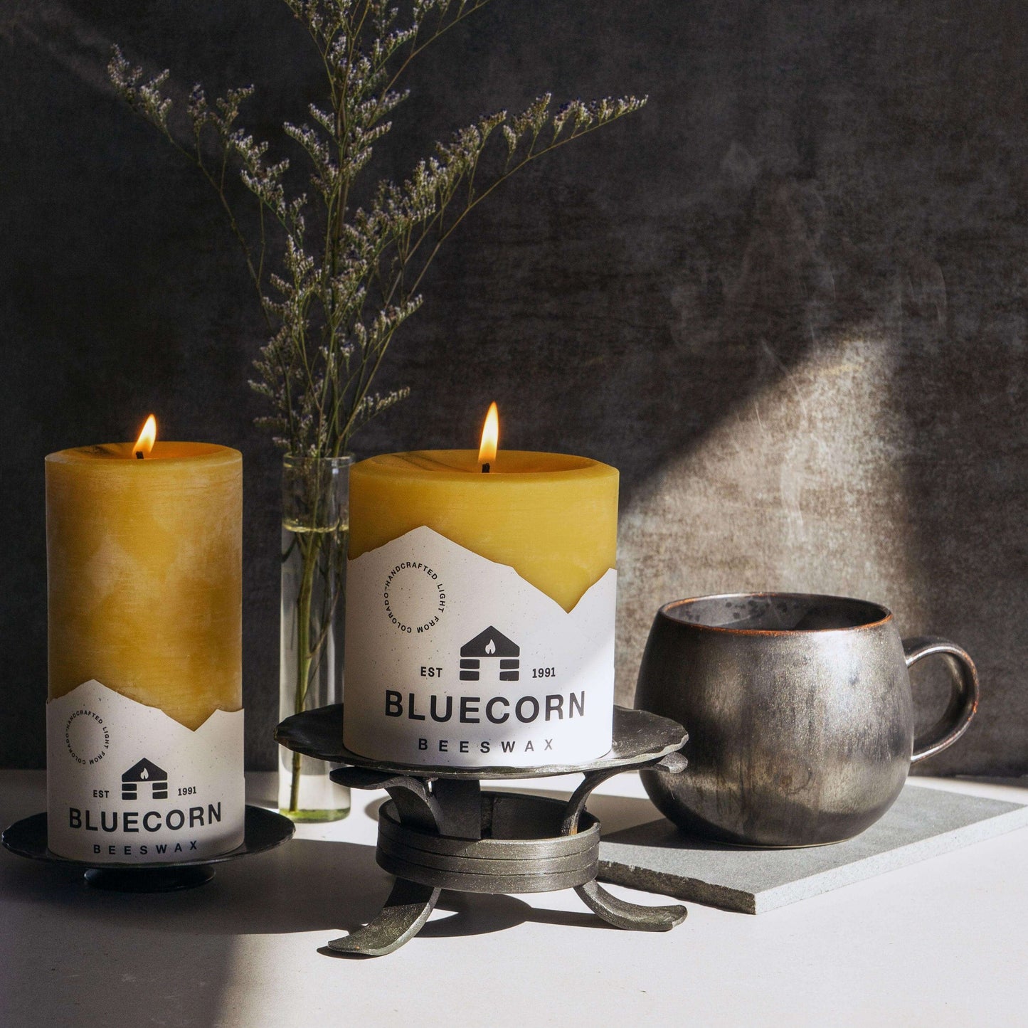 Pure Beeswax Pillar Candles - Concordia Style Boutique