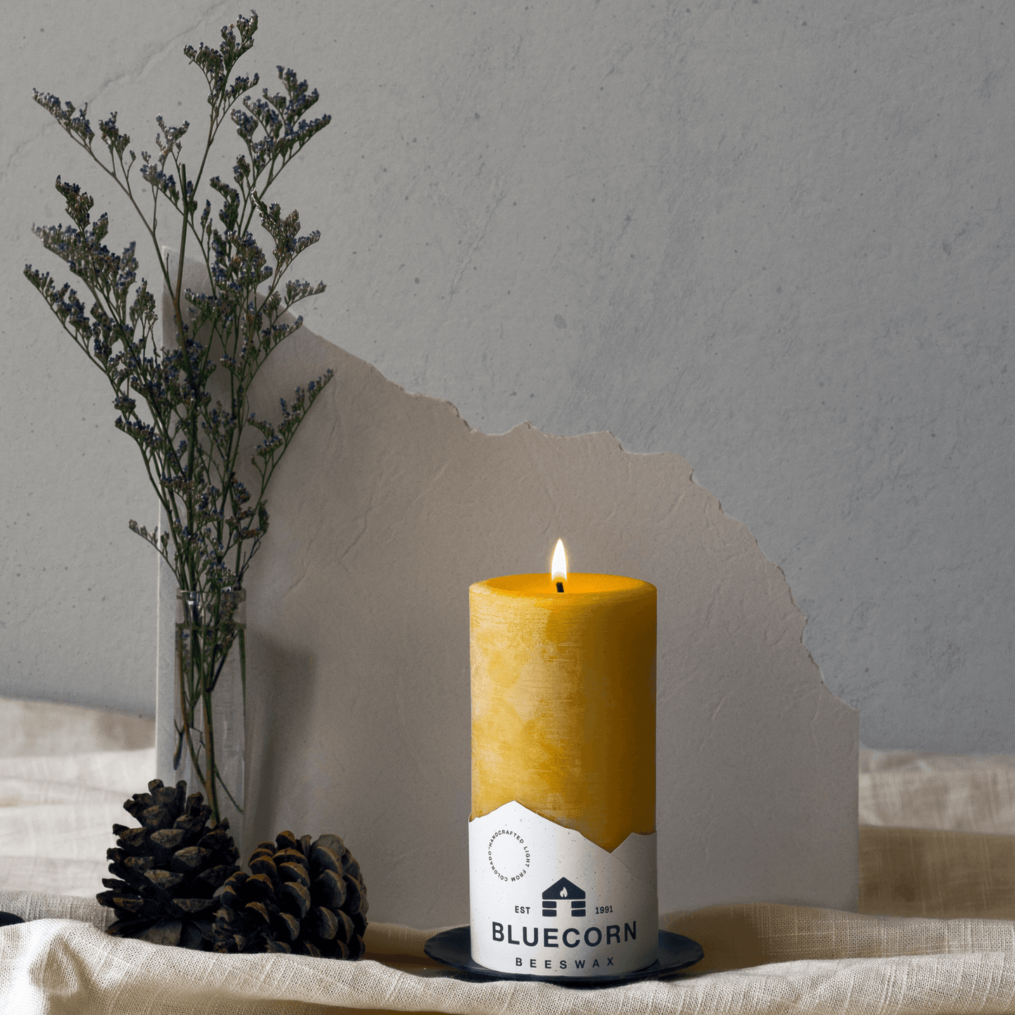 Pure Beeswax Pillar Candles - Concordia Style Boutique