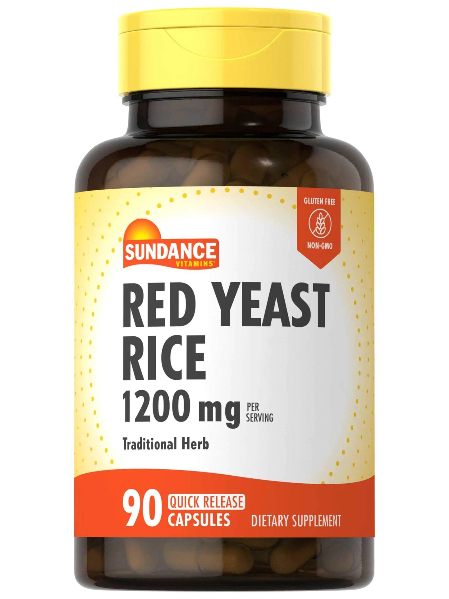 Red Yeast Rice Capsules | 1200mg | 90 Count | Traditional Herbal Supplement | Non-GMO and Gluten Free Formula - Concordia Style Boutique