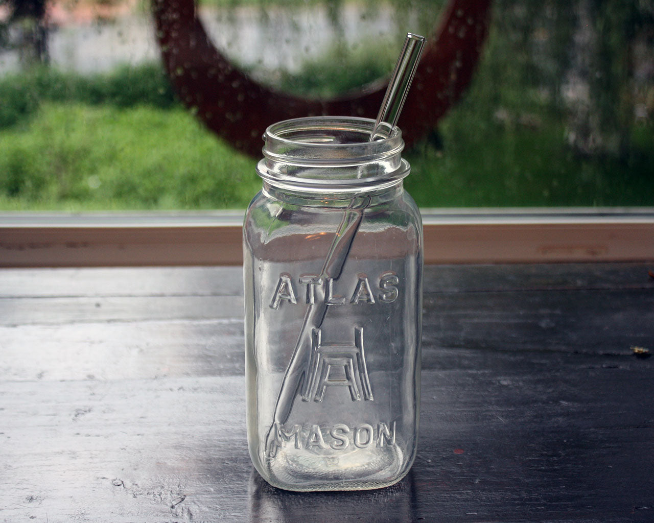 8 Pack Combo Glass Straws for Mason Jars + Cleaner - Concordia Style Boutique