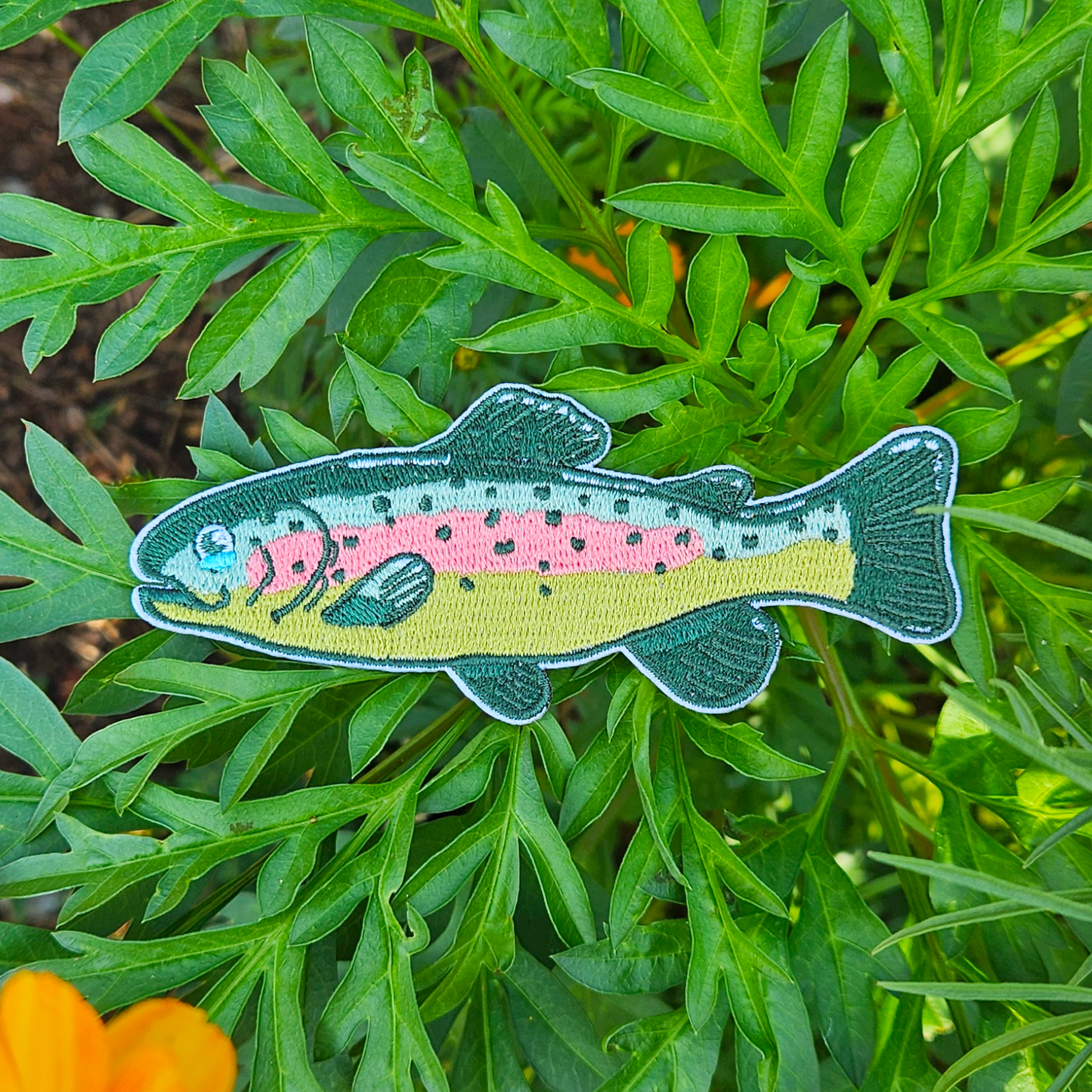 Rainbow Trout Iron on Patch - Concordia Style Boutique