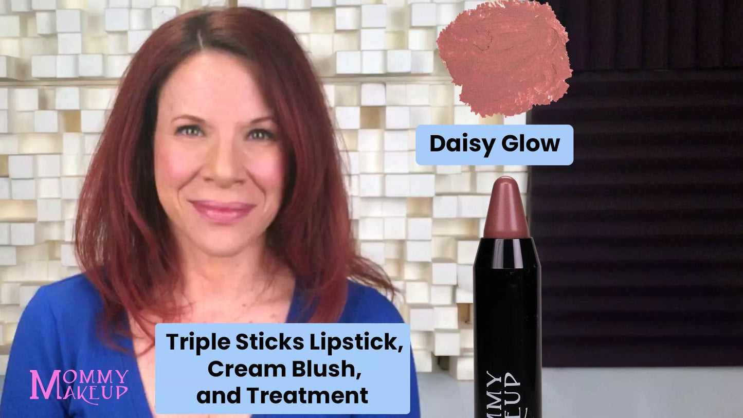 Triple Sticks Lipstick, Cream Blush, and Treatment in Daisy Glow - Concordia Style Boutique
