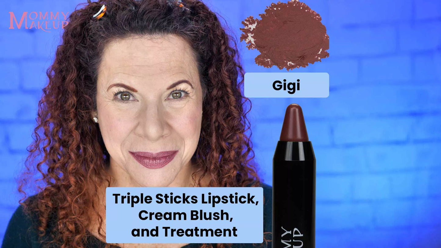 Triple Sticks Lipstick, Cream Blush, and Treatment in Gigi - Concordia Style Boutique