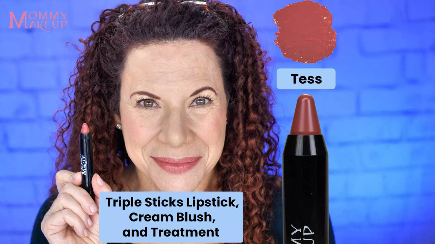 Triple Sticks Lipstick, Cream Blush, and Treatment in Tess - Concordia Style Boutique