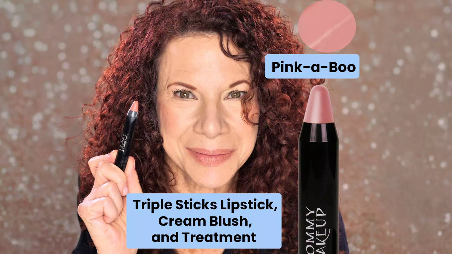 Triple Sticks Lipstick, Cream Blush, and Treatment in Pink-a-boo - Concordia Style Boutique