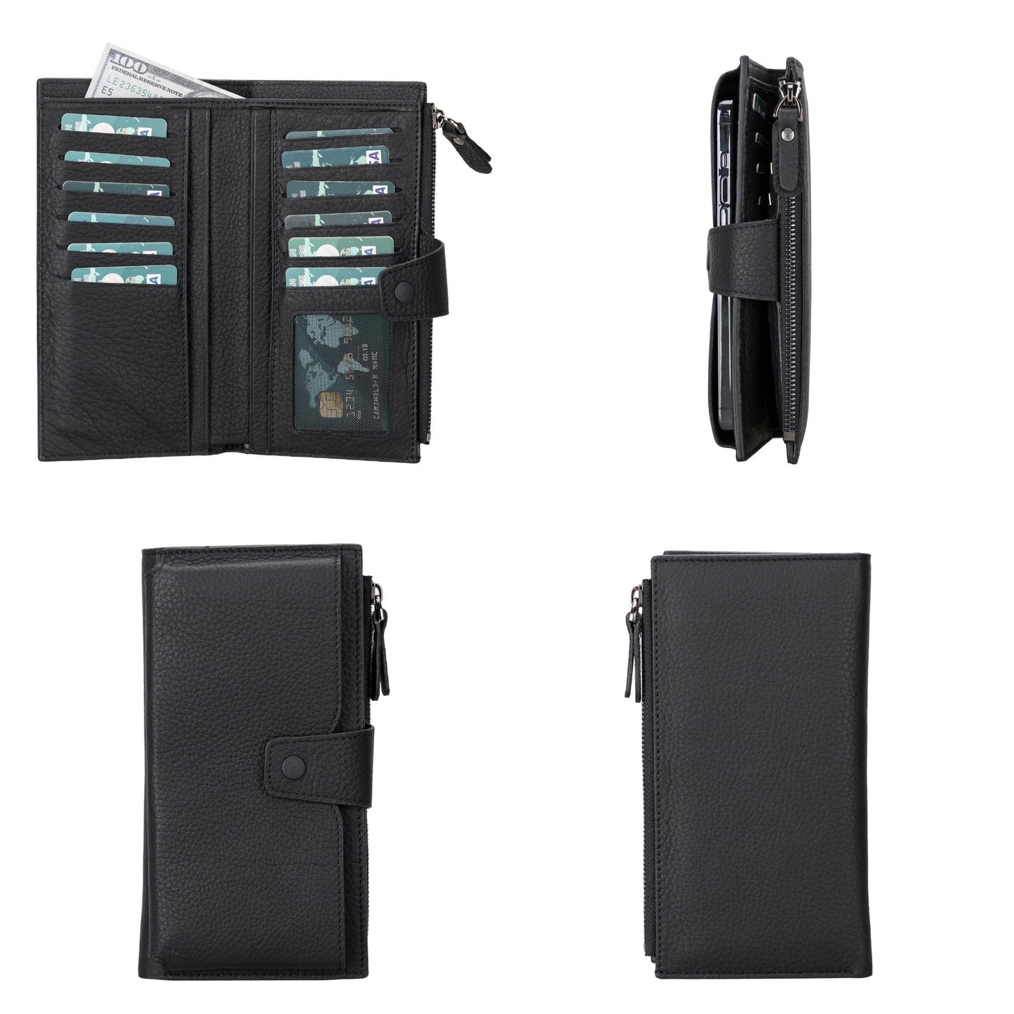 Riverton Women's Leather Wallet with Cell Phone Section - Concordia Style Boutique